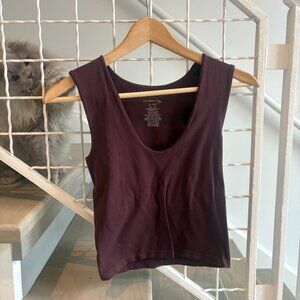 Free People Intimately Clean Lines Muscle Tank Brown XS / S